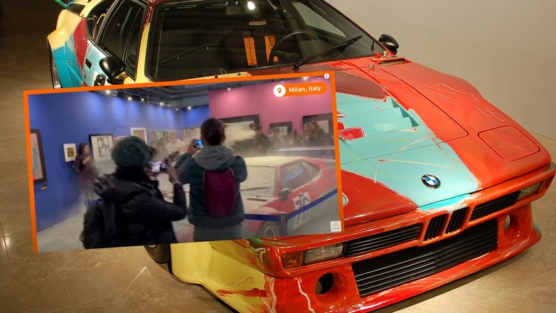 Obsypali mąką BMW M1 pomalowane przez Andy'ego Warhola