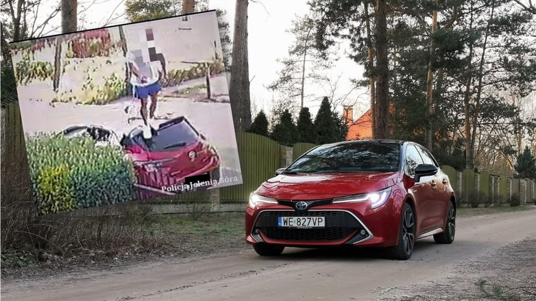 Mężczyzna przeszedł się po zaparkowanej Toyocie. Grozi mu odsiadka