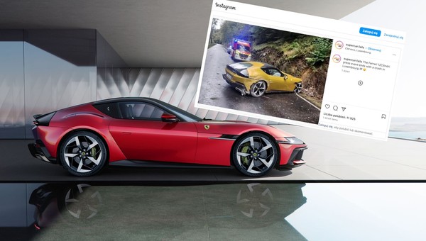 Uszkodzone Ferrari 12Cilindri