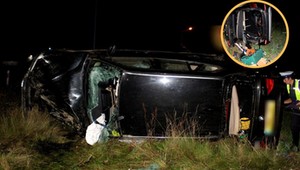 Kierowca BMW przeskoczył rondo. Problemy zaczęły się, gdy podeszli policjanci