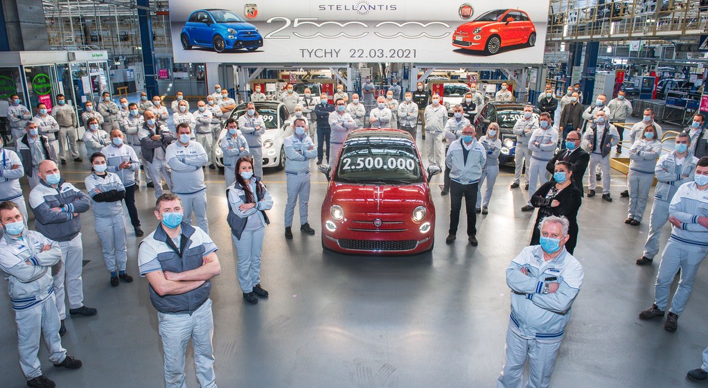 Jubileusz 2,5 mln Fiatów 500 wyprodukowanych w Tychach
