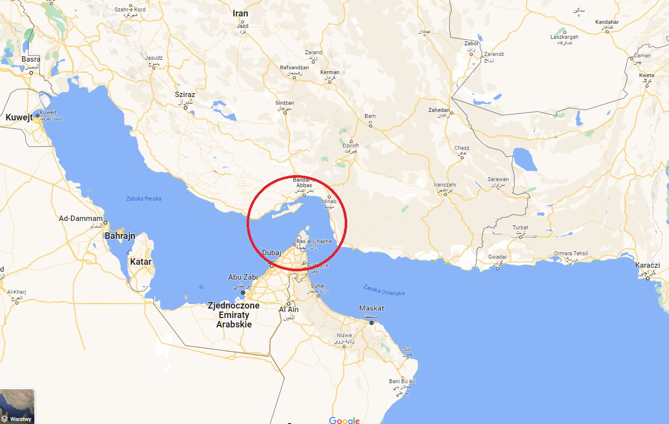 Cieśnina Ormuz, to tędy przepływają tankowce wiozące ropę z Zatoki Perskiej. Obecnie ta cieśnina jest zablokowana