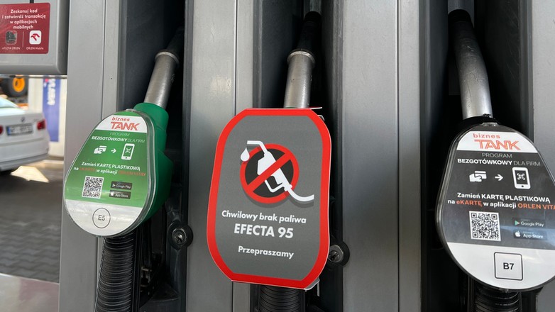Brak paliwa na stacji