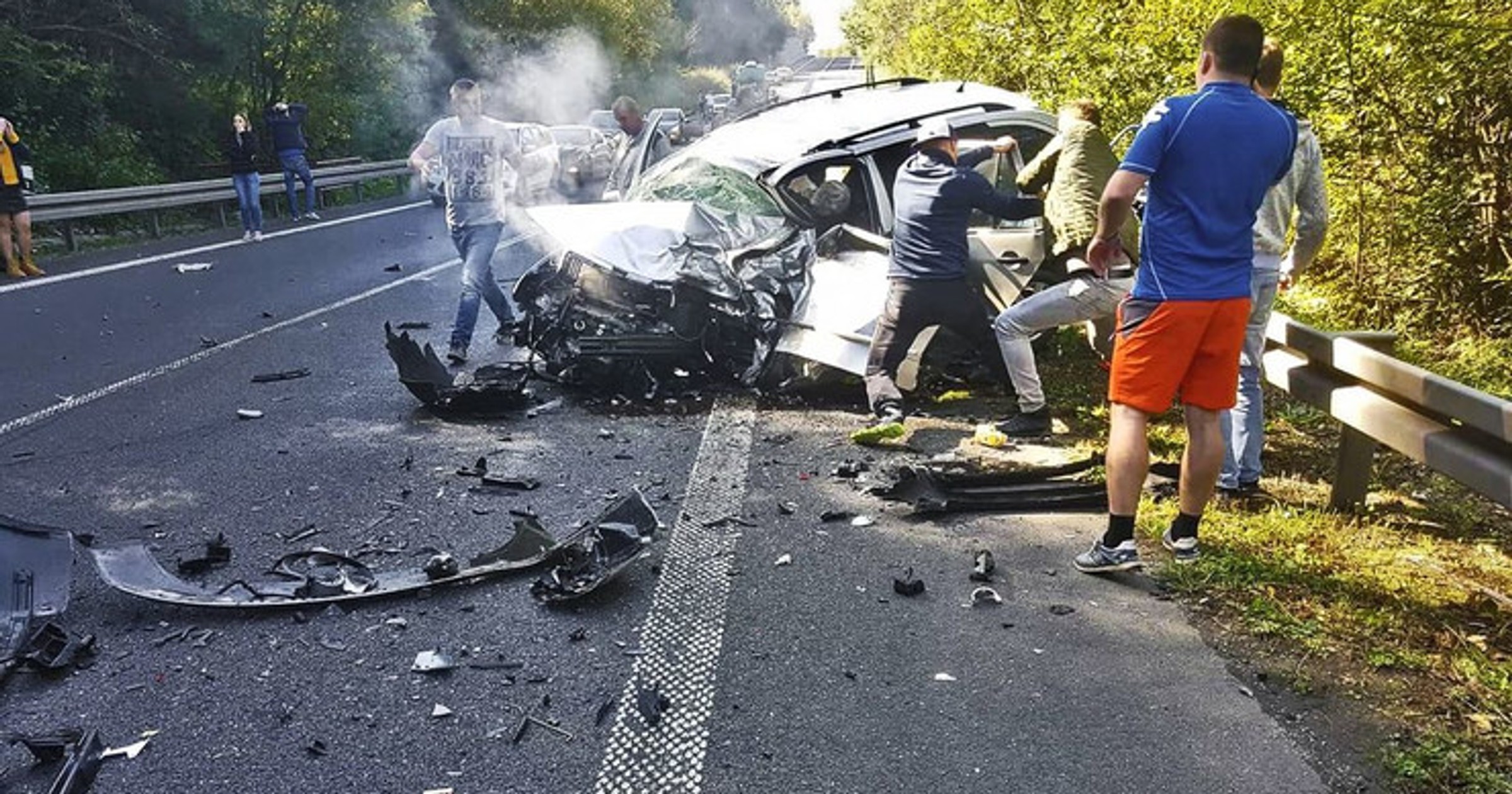 Wypadek koło Dolnego Kubina