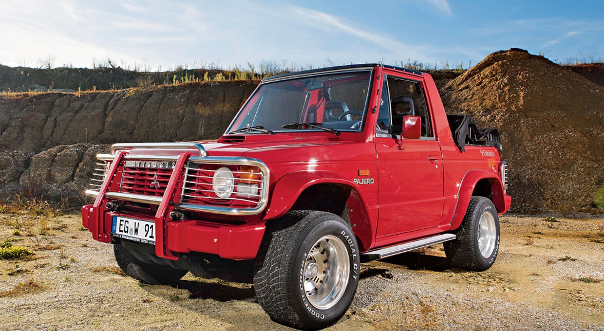 Mitsubishi Pajero Canvas Top - cabrio na szutry, błoto i kamienie