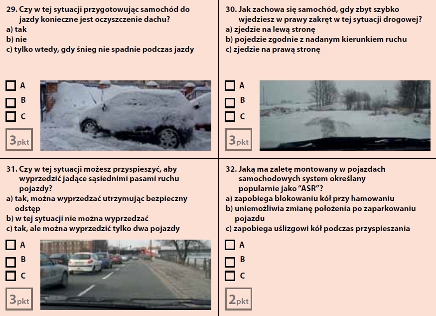 Egzamin teoretyczny na prawo jazdy - zestaw 7