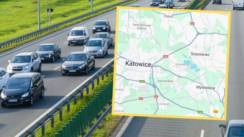 Droga S86 to najkrótsza ekspresówka w Polsce (screen: Google Maps)