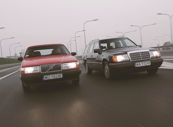 Mercedes S124 kontra Volvo 740 kombi