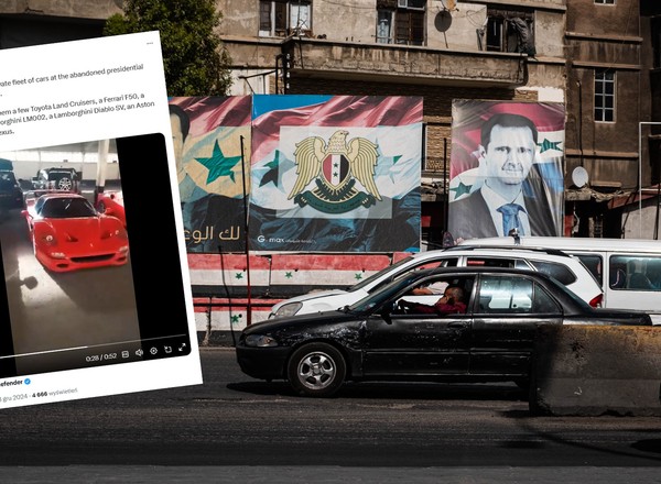 Rebelianci plądrują pałac al-Asada. Pokazali, co znaleźli w garażu