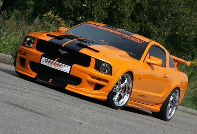 Ford Mustang GT520 GeigerCars – pomarańczowy odrzutowiec