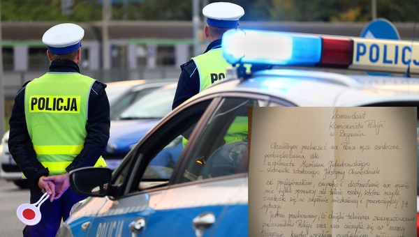 Sprawca wypadku wysłał list do komendanta. Jego treść zaskoczyła policjantów