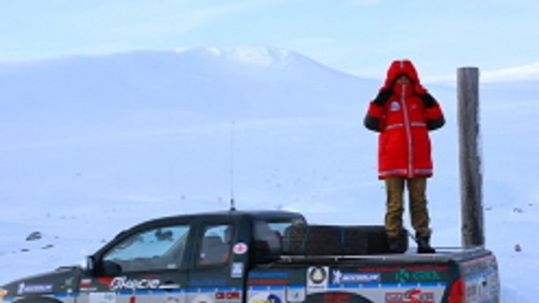 Koło Podbiegunowe przekroczone - teraz jazda do Oslo