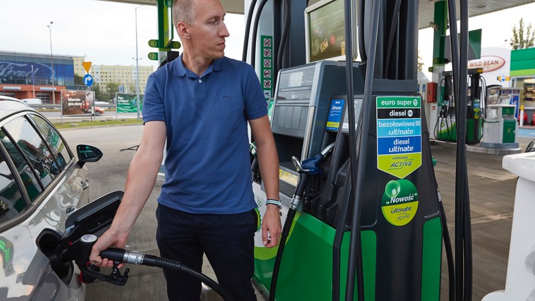 Tankowanie na stacji BP