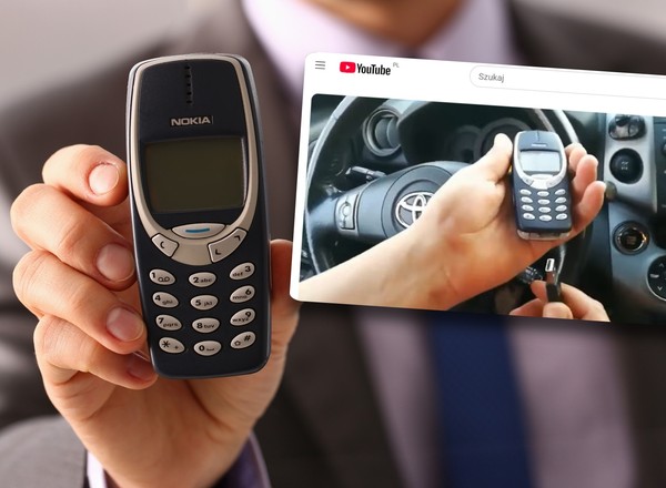 Kradzież auta metodą "na Nokię 3310" zajmuje niecałe 30 sekund. Pokazali nagranie
