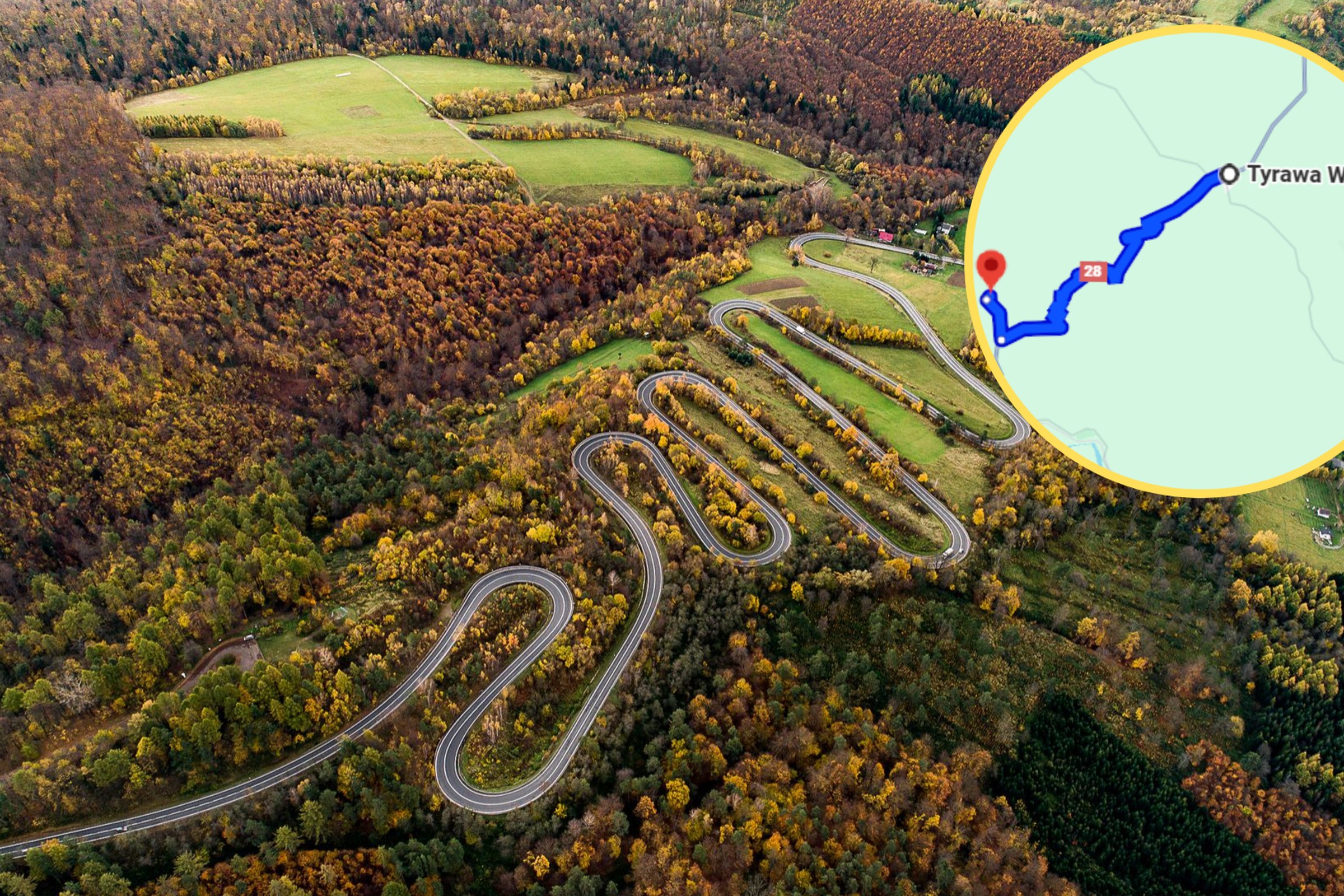 To najbardziej kręta droga w Polsce. Kierowcy czują się jak w Alpach