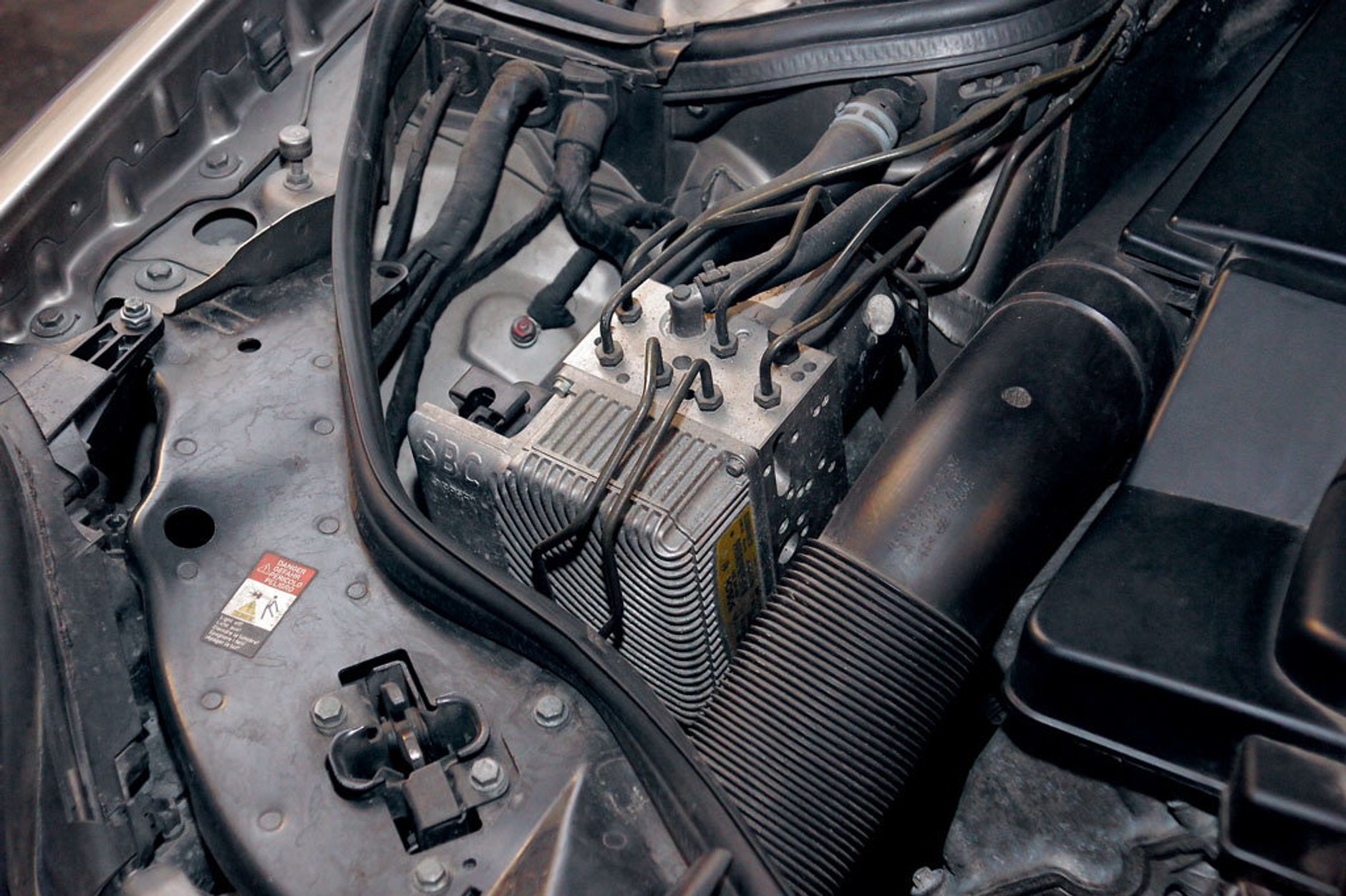 Dane z pompy hamulcowej