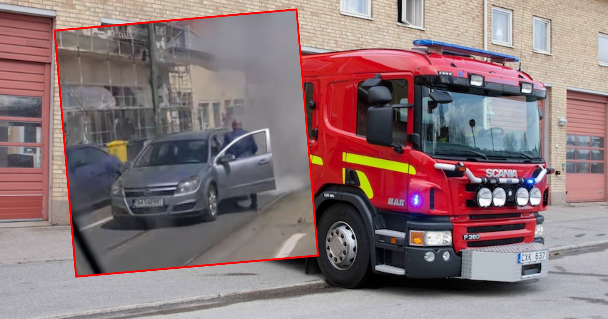 Kierowca pomógł uniknąć poważnego pożaru