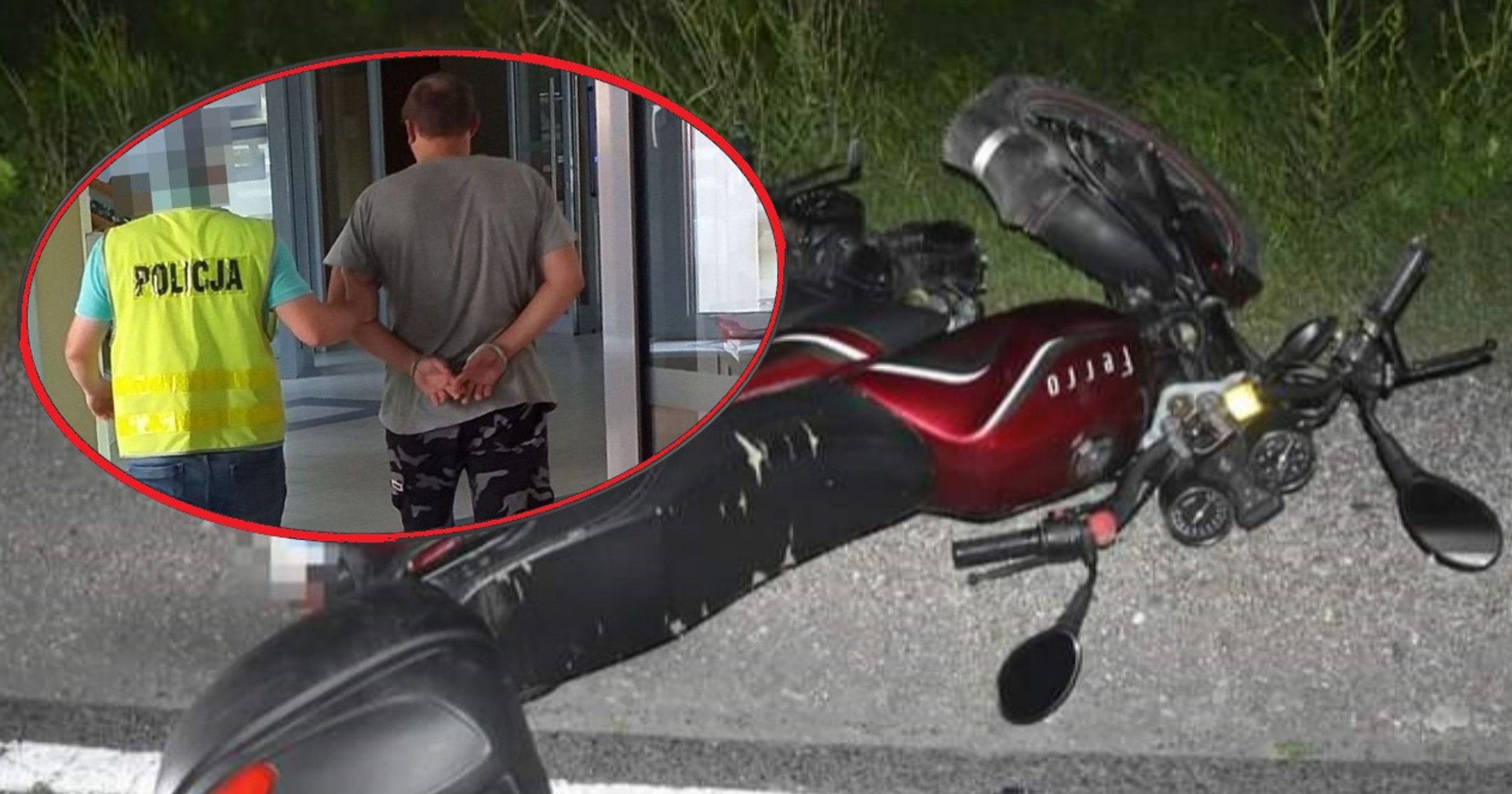 Potrącony motorowerzysta zginął na miejscu. Kierowca uciekł