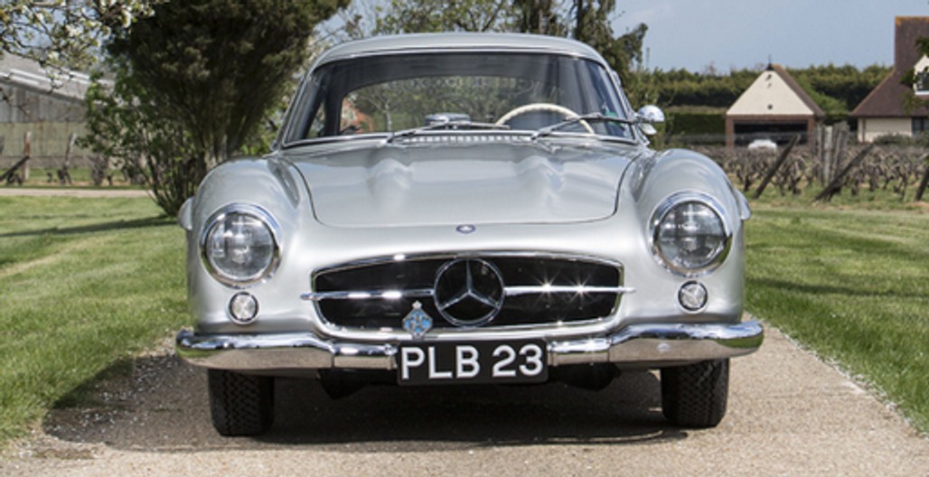 Stirling Moss i Mercedes 300 SL