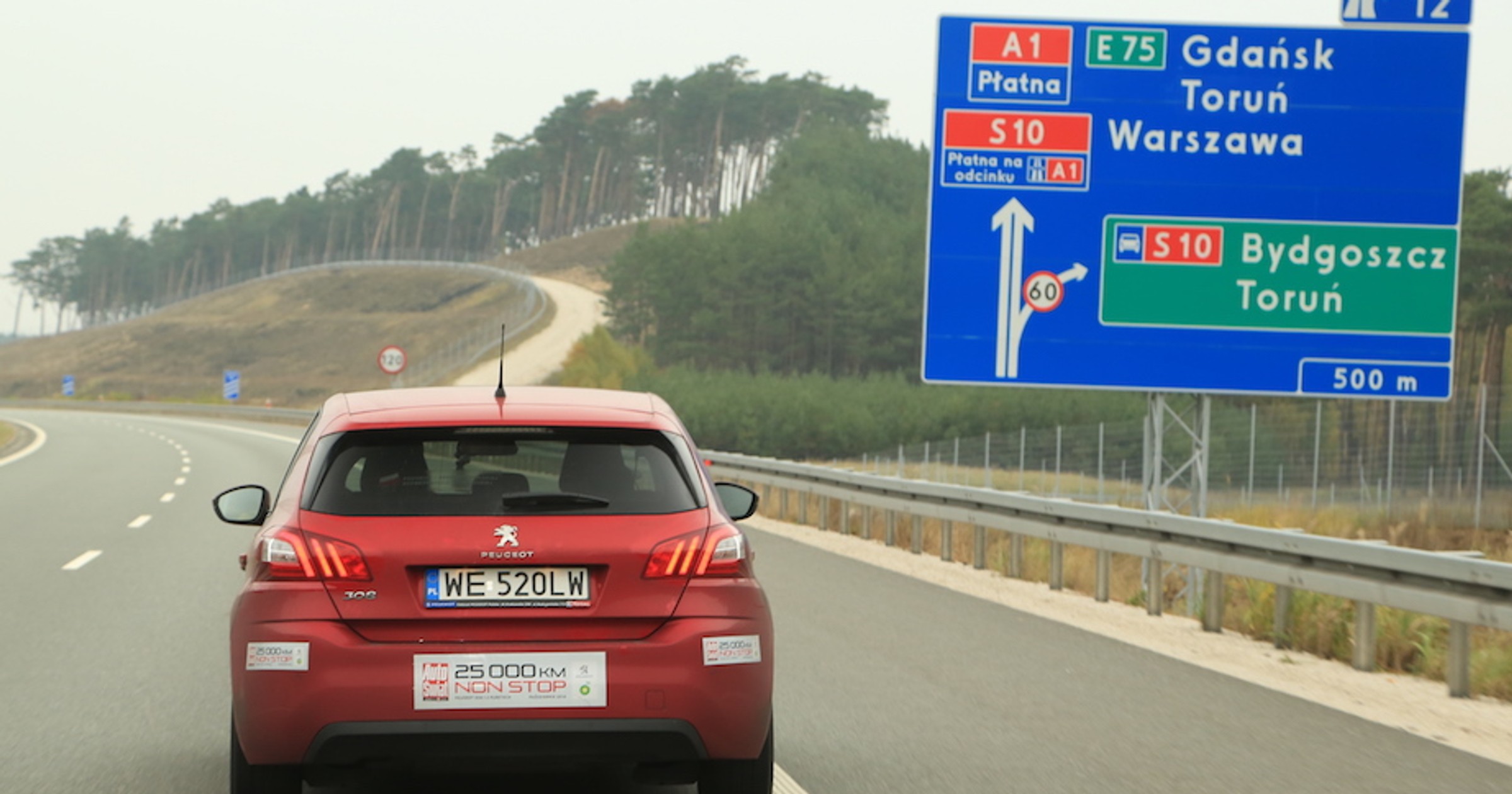 Peugeot 308: test 25 tys. km non stop