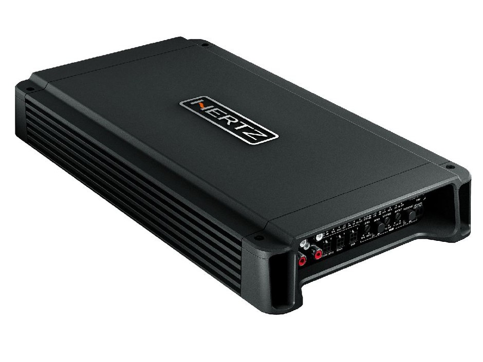 Wzmacniacz: Hertz HCP 5D. HCP to skrót od Hertz Compact Power.