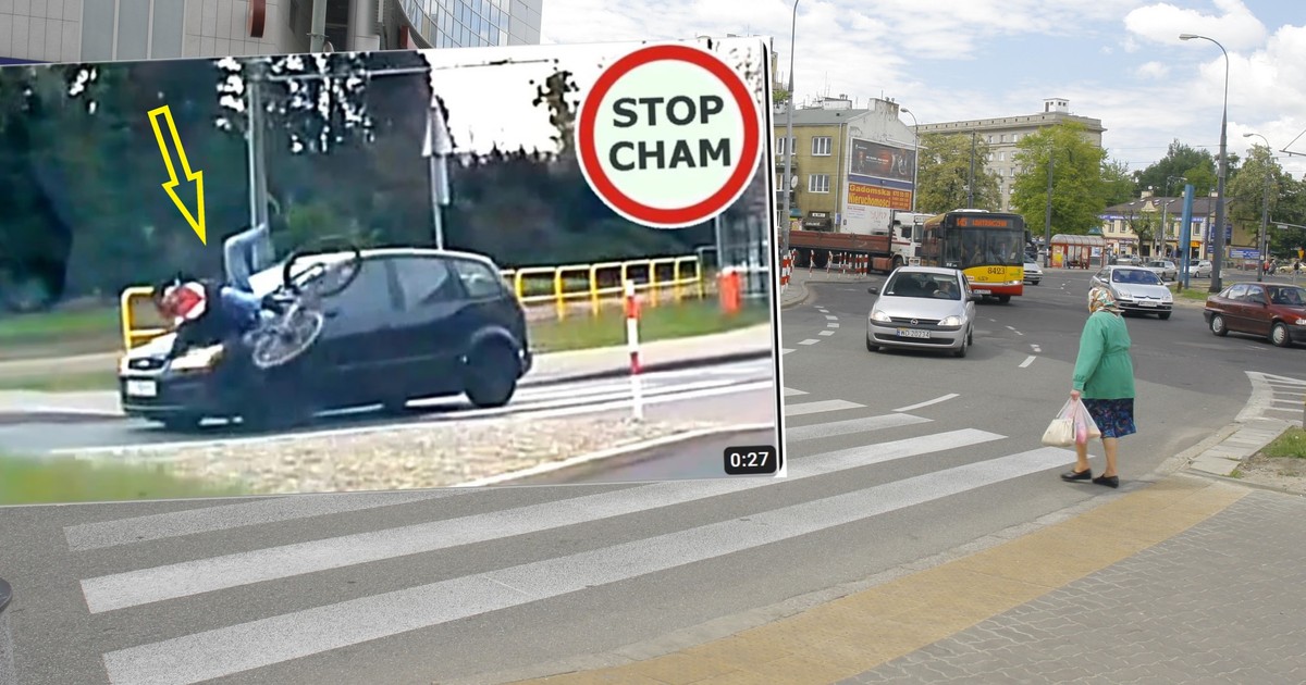 To rowerzysta potrącił samochód, a nie na odwrót. Dlaczego?