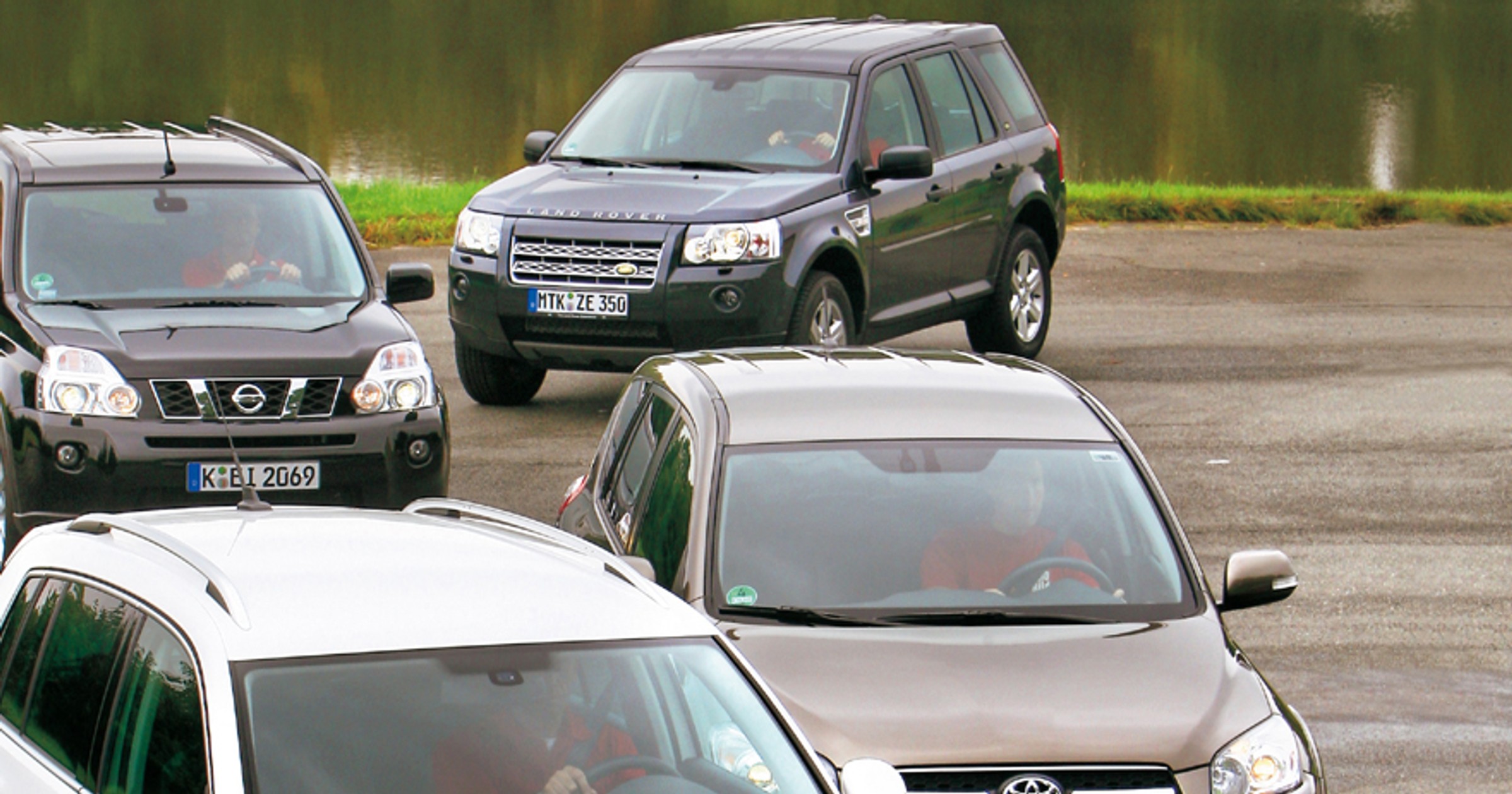 Automatyczne i oszczędne SUV-y: Land Rover Freelander kontra Nissan X-Trail, Toyota RAV4 i VW Tiguan