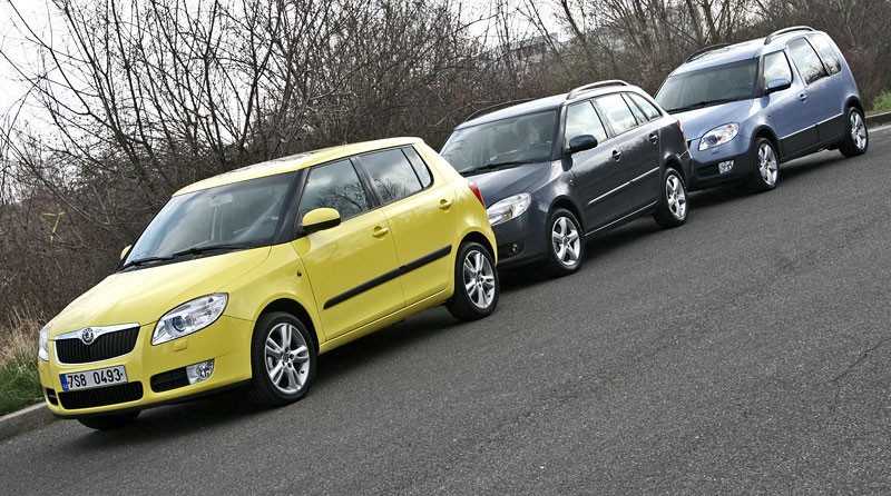 Škoda Fabia vs. Fabia Combi vs. Roomster – braterski pojedynek