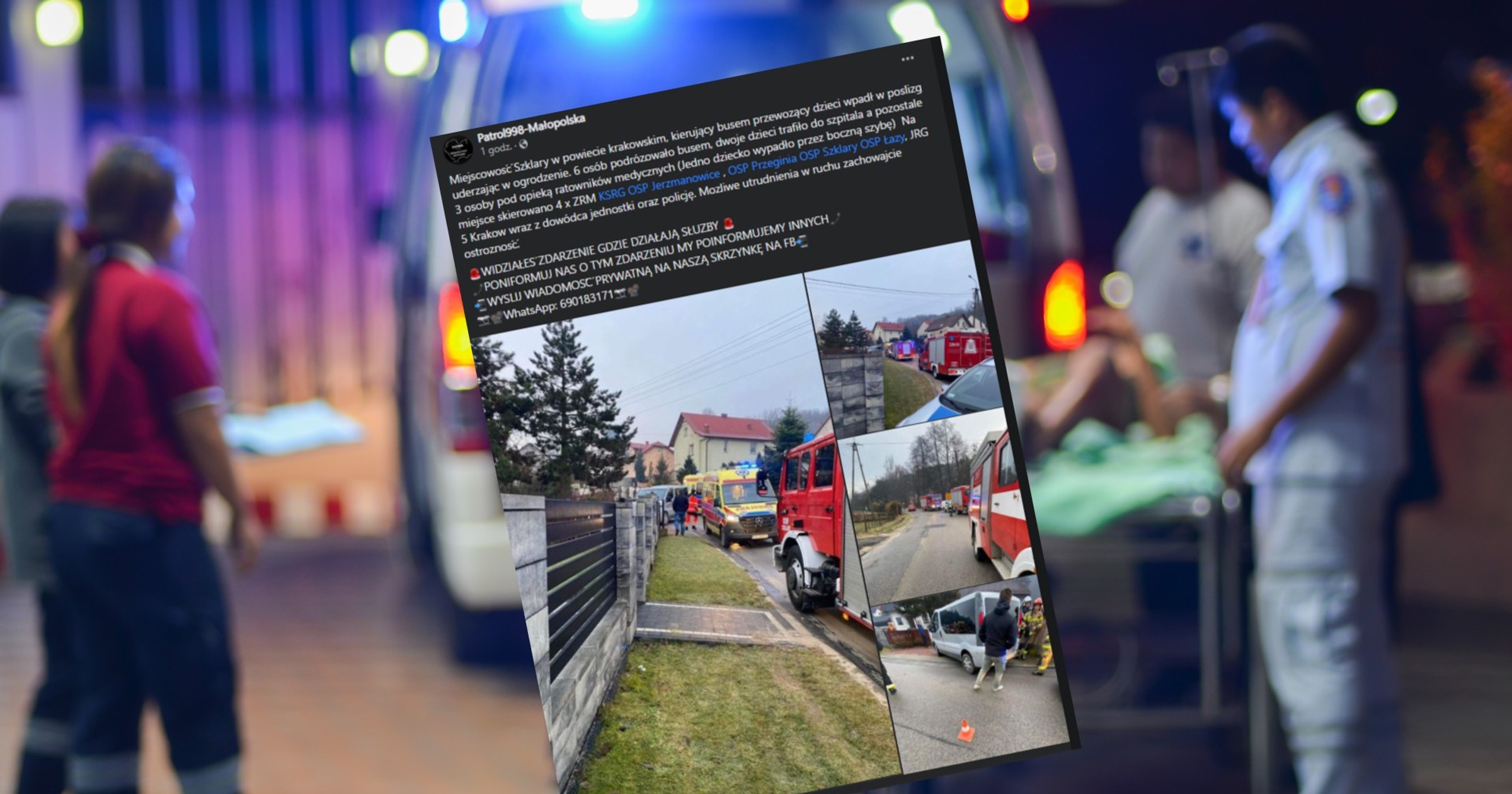 wypadek przedszkolaki