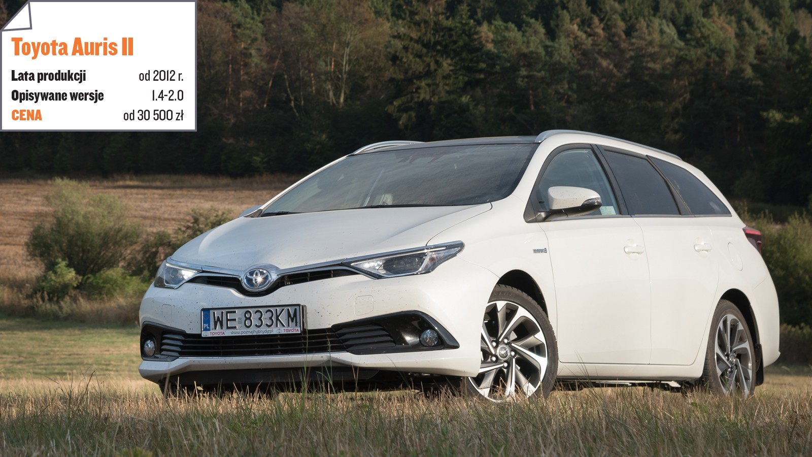 Aurisa II kupiciejako 5-drzwiowegohatchbacka, kombilub sedana (Corolla).