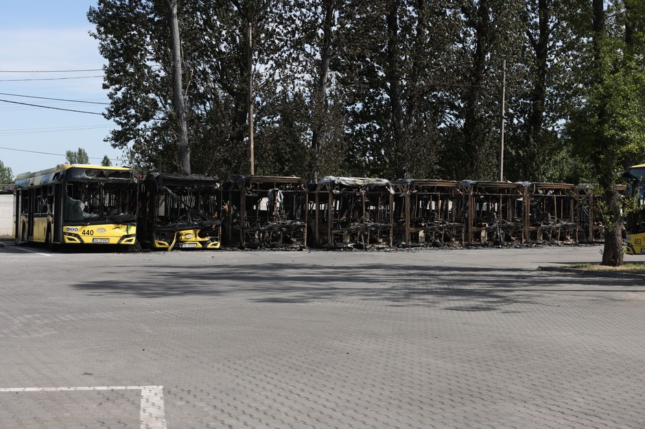 W Bytomiu spłonęło 10 autobusów. Biegły wydał opinię