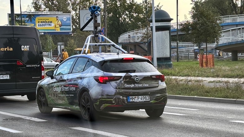 Samochód Google Street View w Warszawie