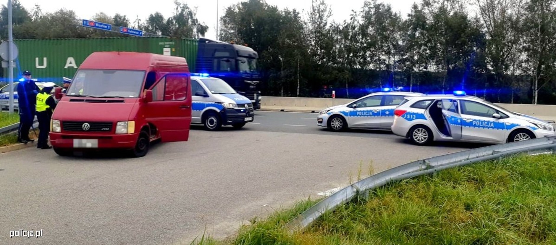 Policjanci do tej kontroli musieli wezwać Straż Graniczną