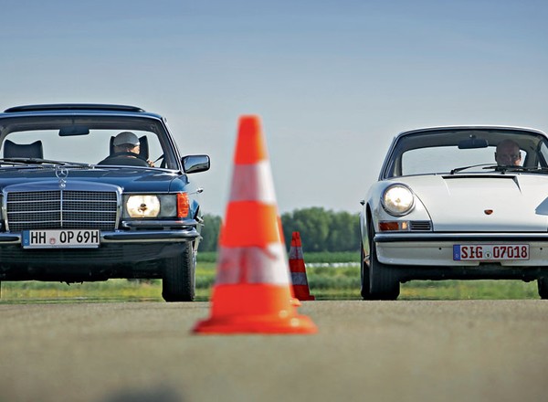 Moc przeciwko wadze lekkiej - Mercedes 350 SE kontra Porsche 911 T