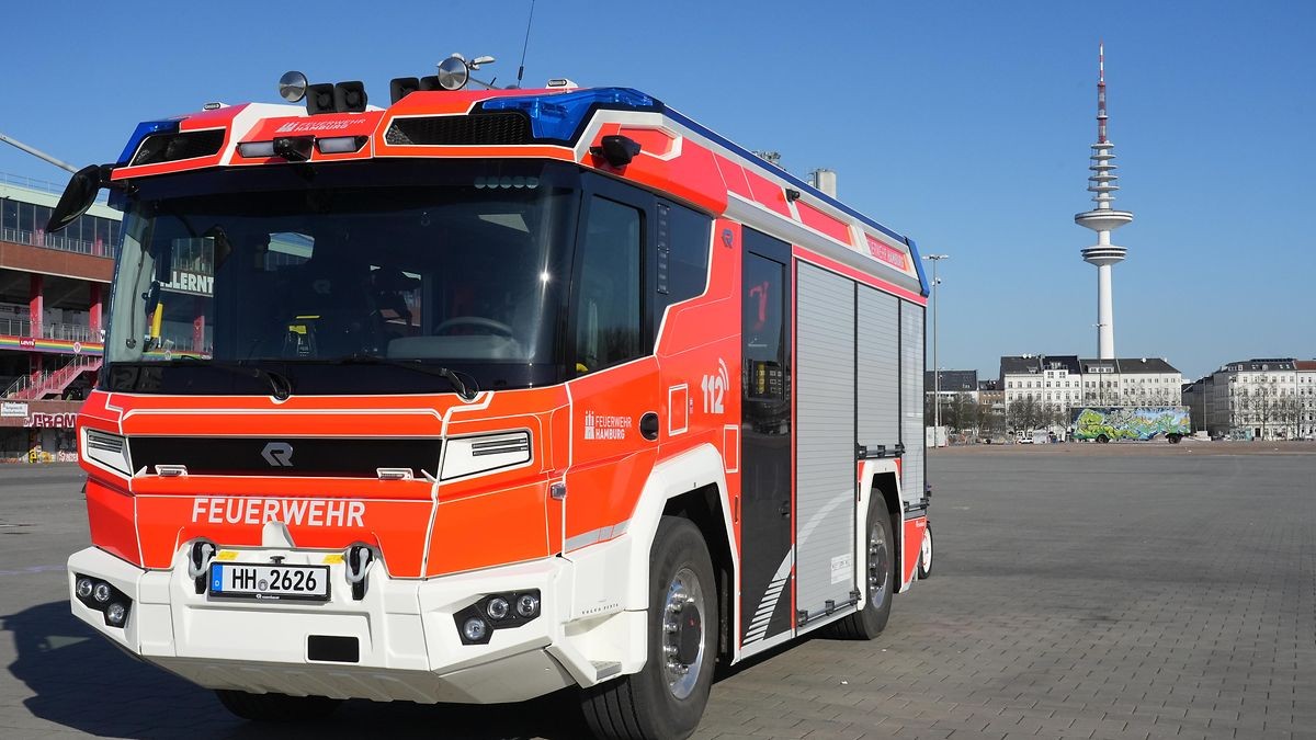 Elektryczny wóz strażacki