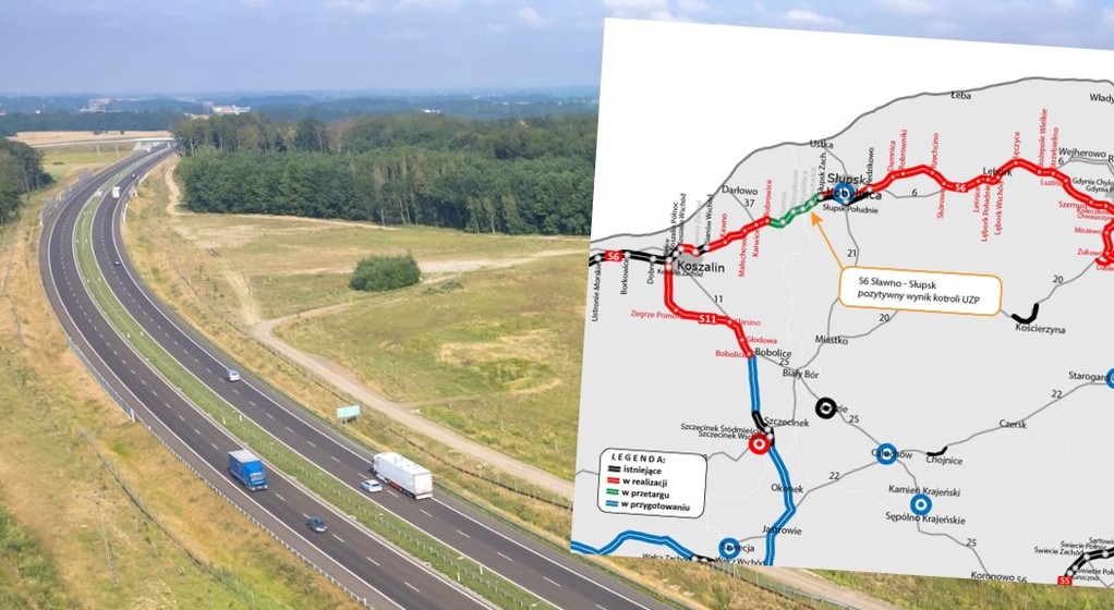 Jeszcze w listopadzie br. Generalna Dyrekcja Dróg Krajowych i Autostrad (GDDKiA) zamierza podpisać umowę na realizację drogi S6 Sławno — Słupsk