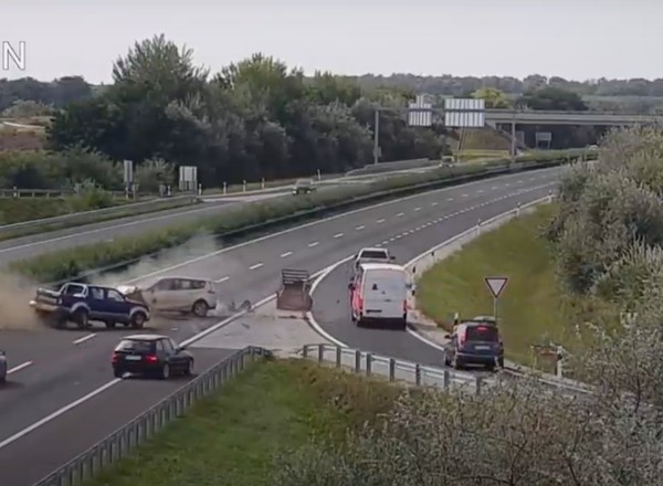 Wjechał pod prąd na autostradę. O krok od tragedii! [Wideo]