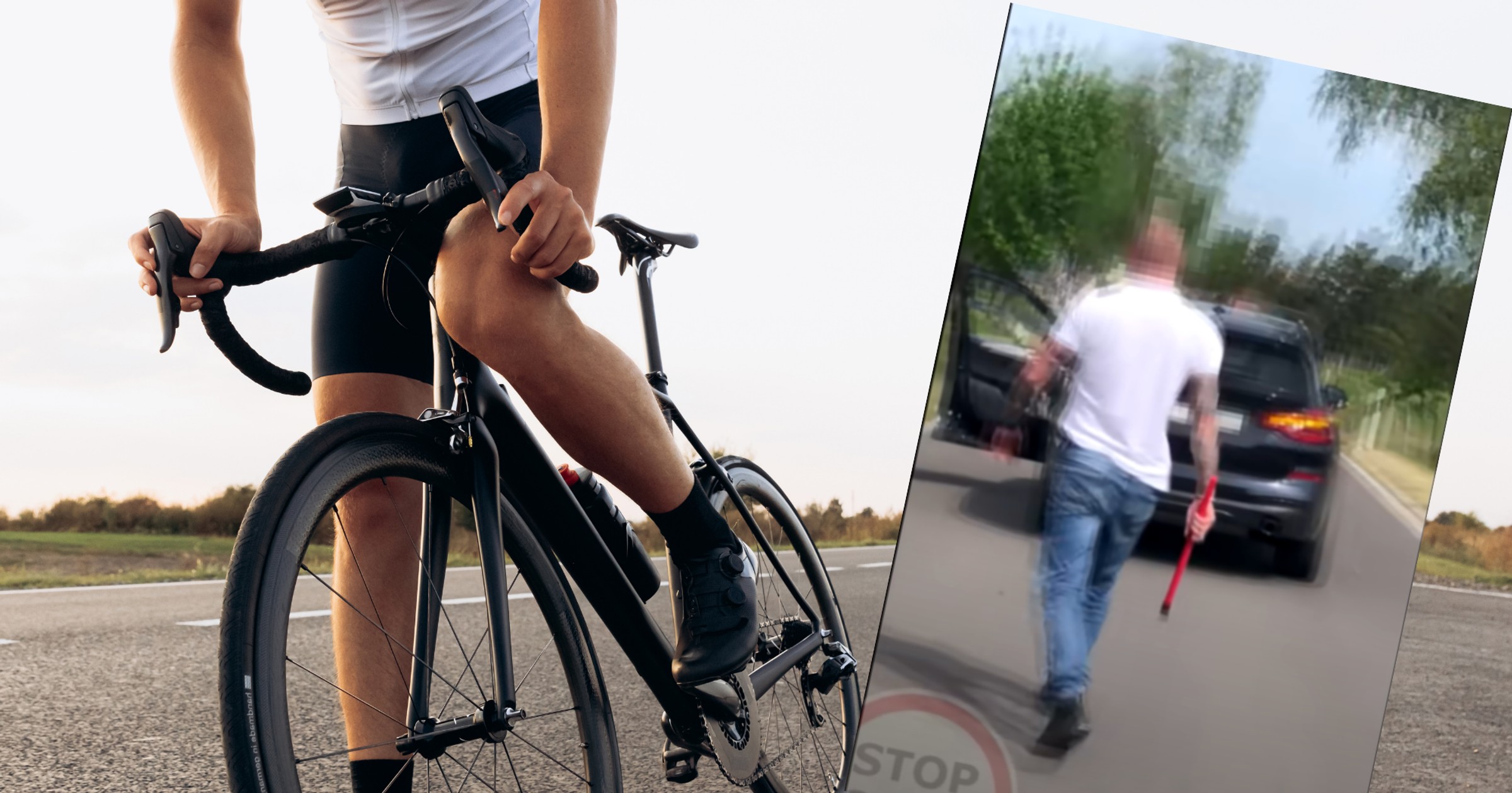 Kierowca BMW chciał zaatakować pałką rodzinę rowerzystów. (Zdjęcie ilustracyjne, youtube.com/c/STOPCHAM)