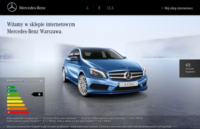 Mercedesy z wirtualnego salonu