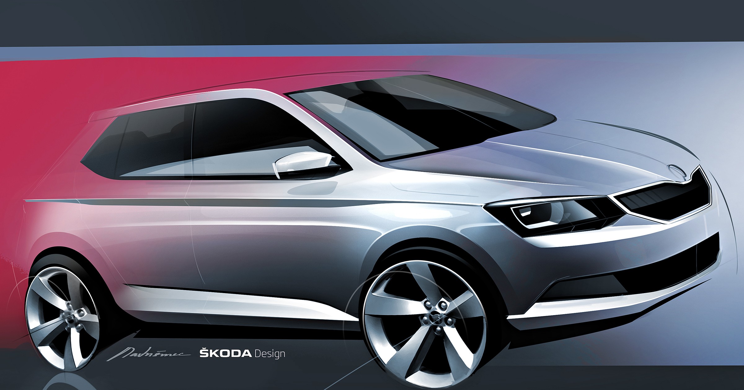Skoda Fabia III: szkic