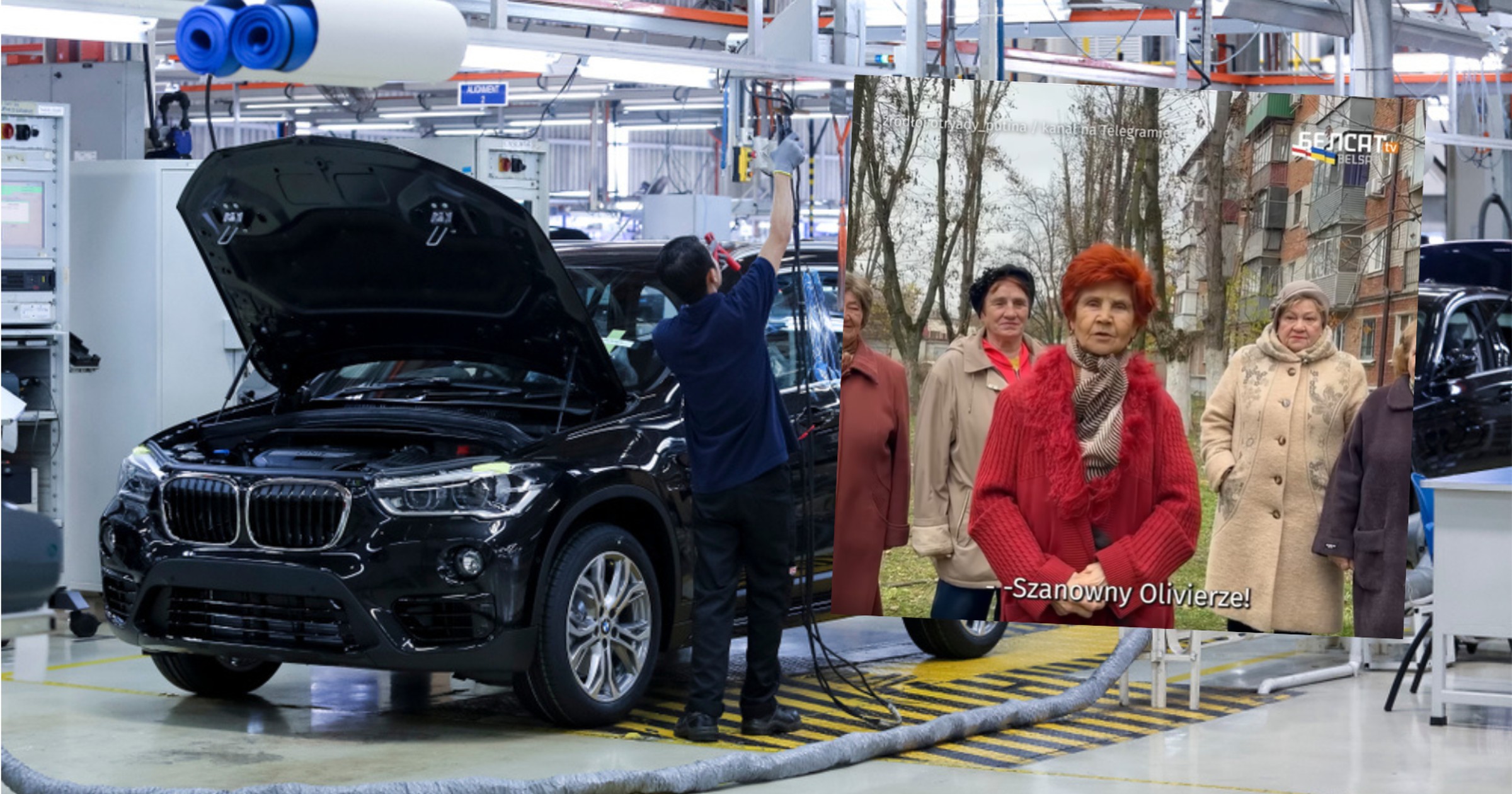 Rosjanki z Krasnodaru zaapelowały do szefa BMW (screen: Facebook/Biełsat)