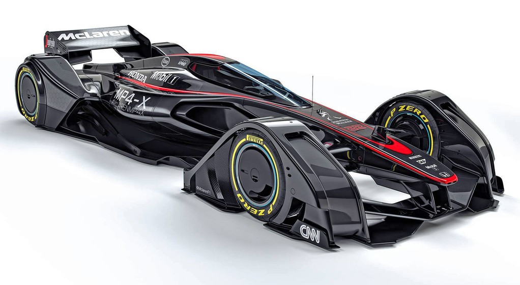 Bolid McLaren MP4-X z zamkniętą kabiną