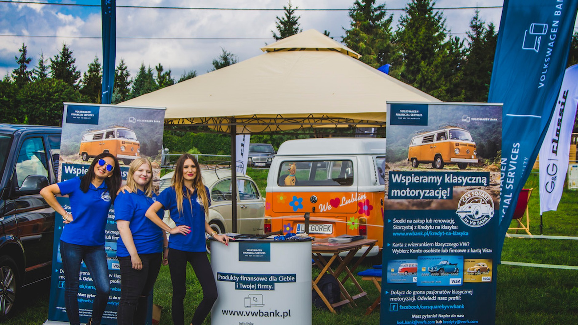 Stoisko to niejedyna aktywność VW Banku na zlocie – firma zapewniła też nagrody w konkursach