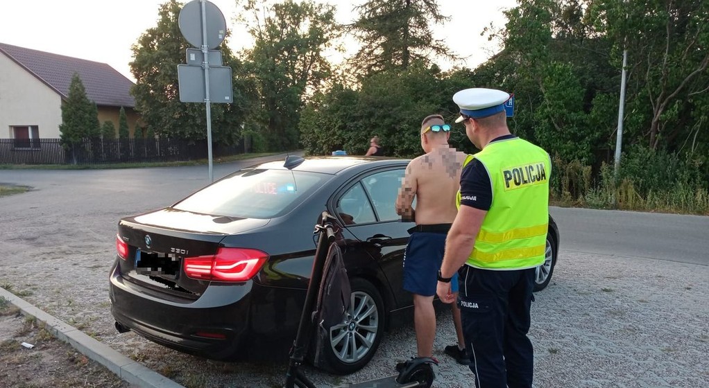 31-latek z Grudziądza został zatrzymany za jazdę hulajnogą elektryczną w stanie nietrzeźwości