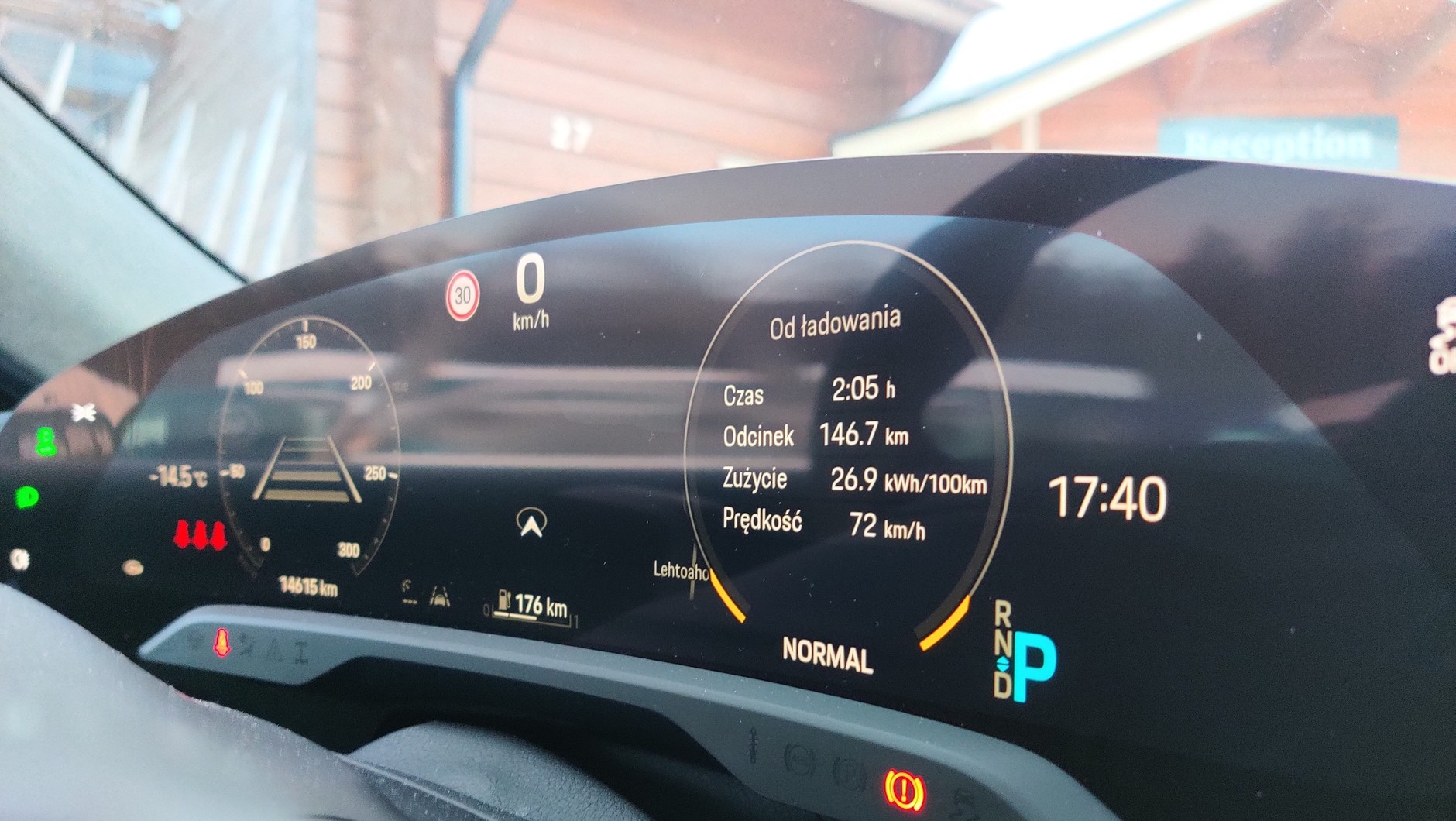 Wyniki pomiarów jazdy autem elektrycznym w Finlandii