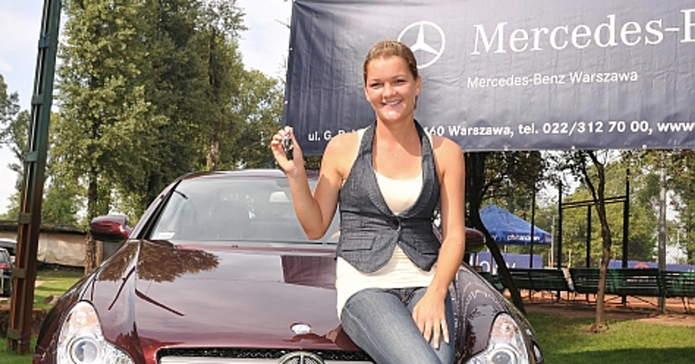 Mercedes CLS dla gwiazdy tenisa. Czyli pierwsze auto Agnieszki Radwańskiej