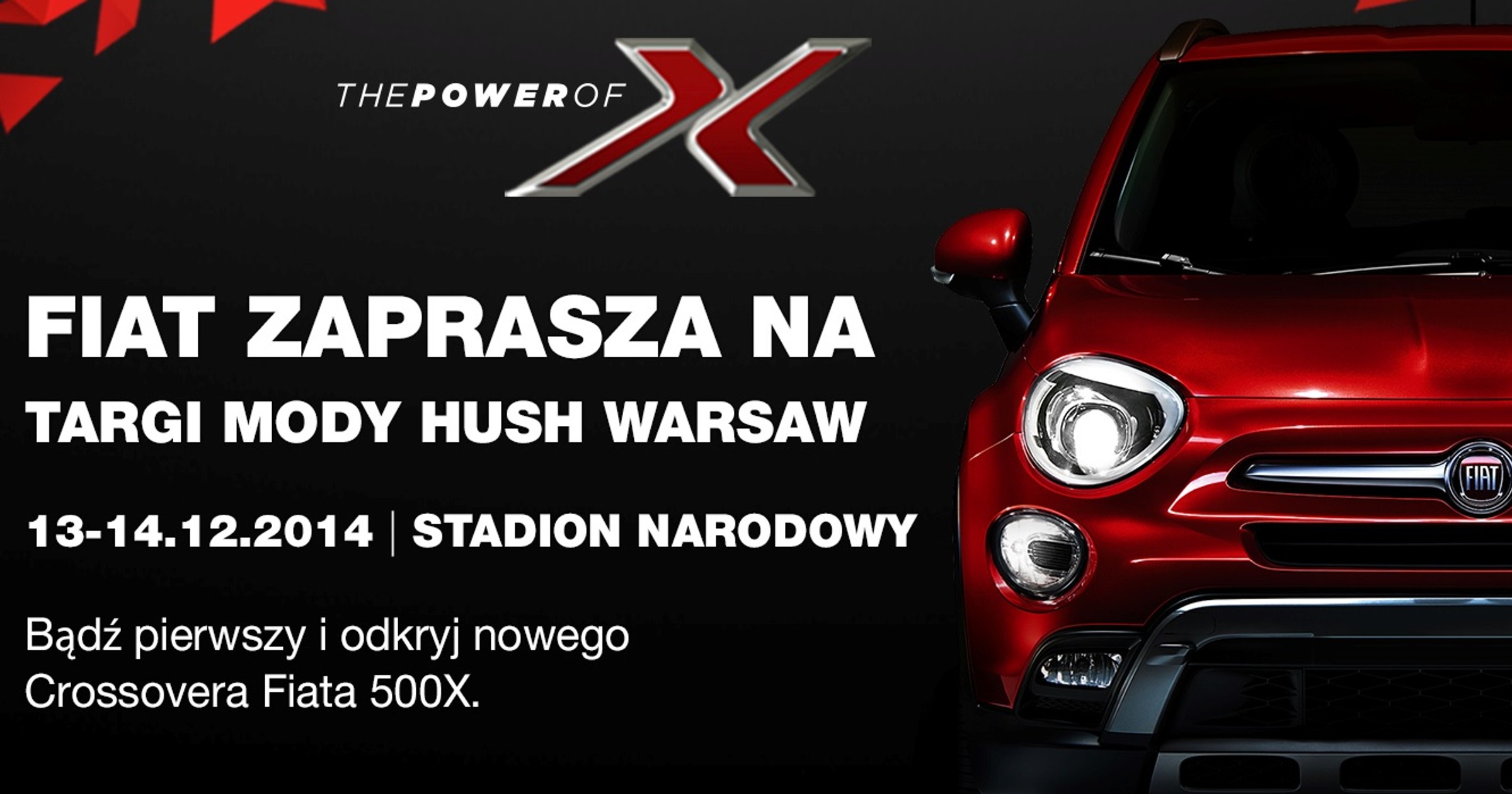 Fiat 500X gwiazdą Targów Mody HUSH WARSAW