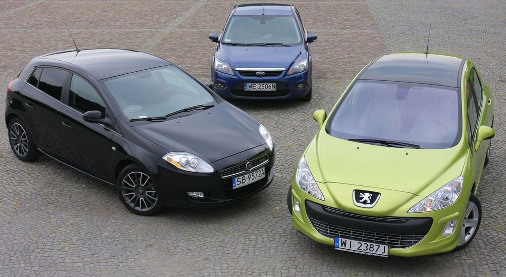 Fiat Bravo kontra Peugeot 308 i Ford Forcus - tanie, oszczędne, czy także trwałe?