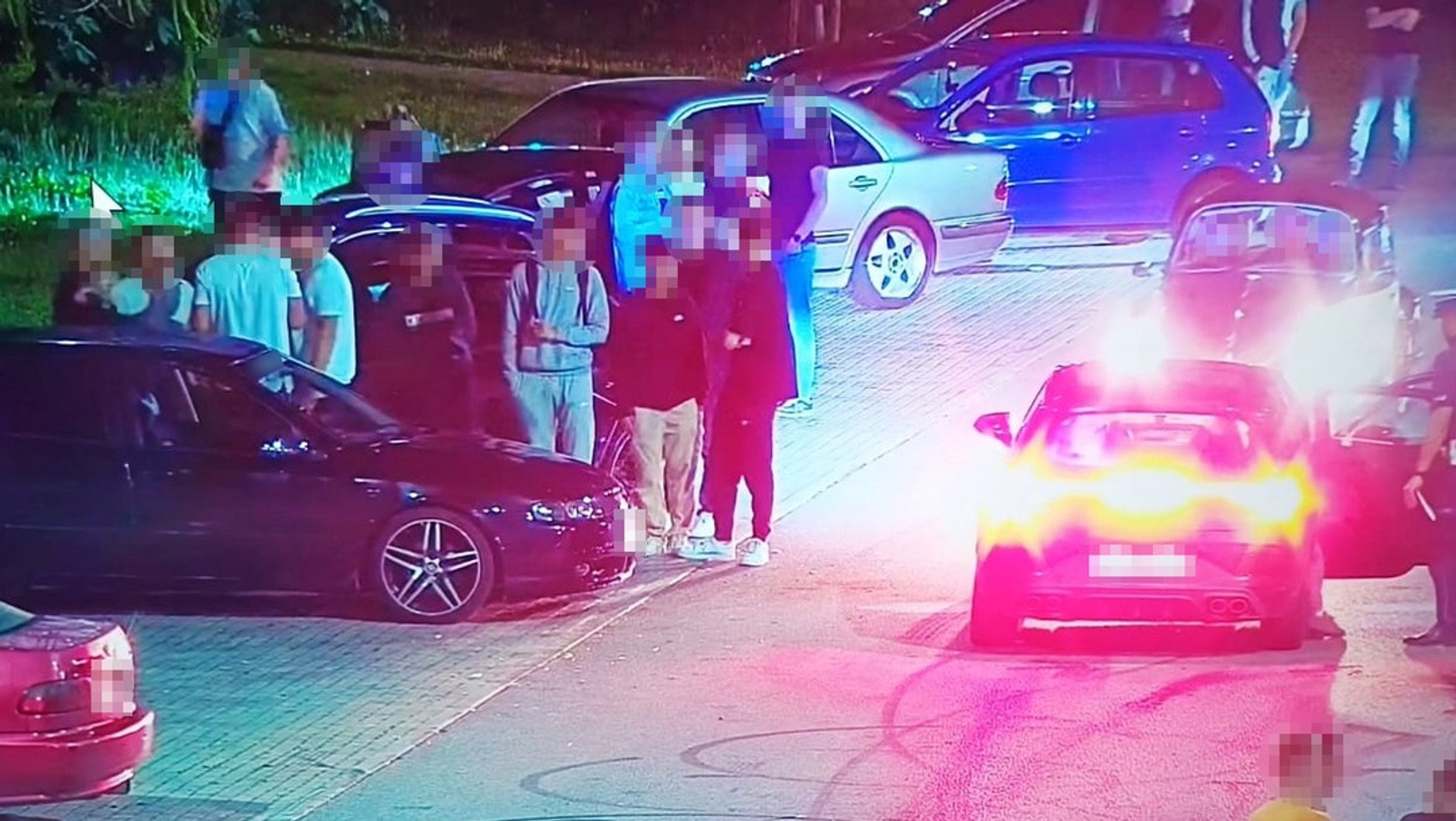 Akcja policji w Nowym Sączu; 29 lipca 2023 r.