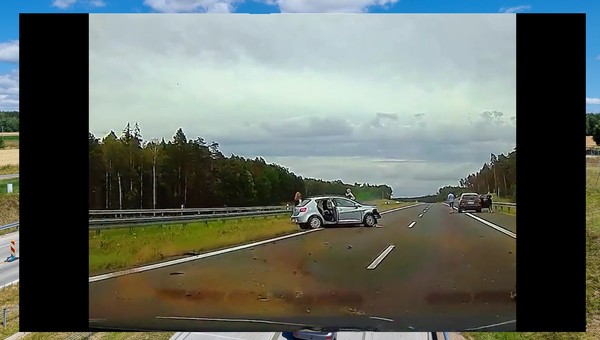 Wypadek na S7 koło Olsztynka — policja wytypowała już sprawców zdarzenia